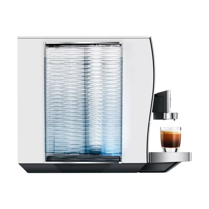 Máquina de café expresso automática JURA Z10 (EB) — depósito de água de 2,4 L, moinho integrado, 1450 W, alumínio/branco