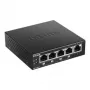 Switch de rede D-Link DGS-1005P/E não gerido Gigabit Ethernet (10/100/1000) Power over Ethernet (PoE) preto