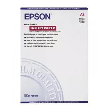 Epson Photo Quality Ink Jet Paper, DIN A2, 102g/m², 30 folhas