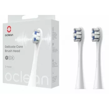 Oclean P3K4-XPD SET escova de dentes elétrica 2 cabeças de escova extra suaves branco