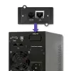 UPS Qoltec 53042 (fonte de alimentação ininterrupta) dupla conversão (online) 1 kVA 800 W 2 tomadas AC