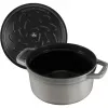 Staub La Cocotte redonda de ferro fundido 26 cm, cinzento grafite