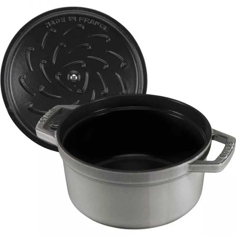 Staub La Cocotte redonda de ferro fundido 26 cm, cinzento grafite