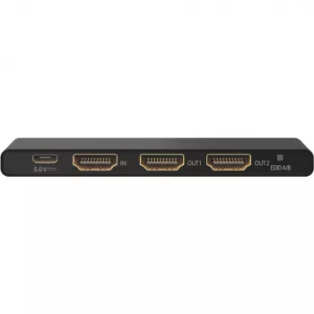 Splitter HDMI 1 para 2 (4K @ 60 Hz) – divide 1x sinal de entrada HDMI em 2x sinais de saída HDMI