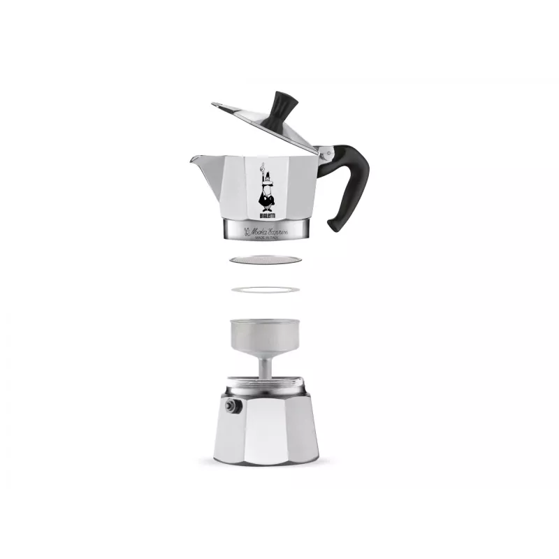 Bialetti Moka Express cafeteira Moka 0,3 L alumínio, preto