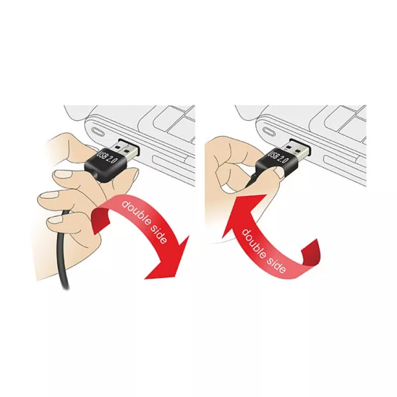 Cabo USB DeLOCK 3 m USB 2.0 A - B m/m preto