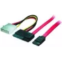 shiverpeaks 0,5 m SATA 0,5 m SATA 22 pinos SATA 7 pinos + 4 pinos Molex preto - vermelho - branco - amarelo Cabo SATA (BS-78237)