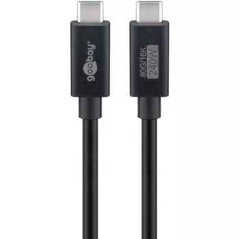 Cabo USB-C WENTRONIC USB4 Gen4 1.2m — suporta 16k@60Hz e 4K@120Hz