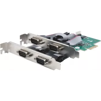 Exsys GmbH placa PCIe 4S Serial RS-232 ASIX EX-46014 - PCI-Express