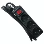 Extensão de energia M-Cab POW0029 1.5m 3 tomadas AC interior preto