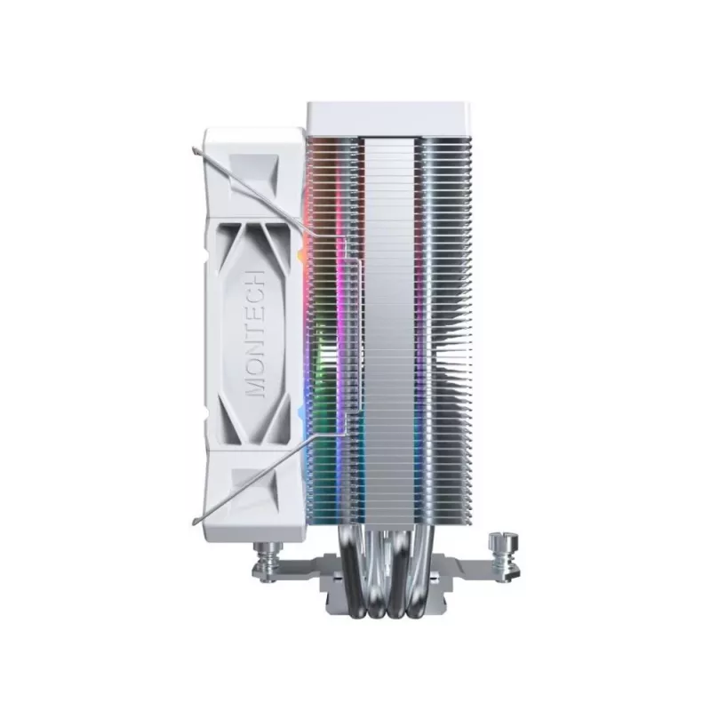 Montech NX400 White ARGB cooler a ar para CPU, 120 mm, multi-socket, branco