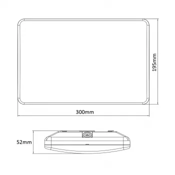 Candeeiro de secretária LED MACLEAN MCE292W com sensor de movimento, 950 lm, branco