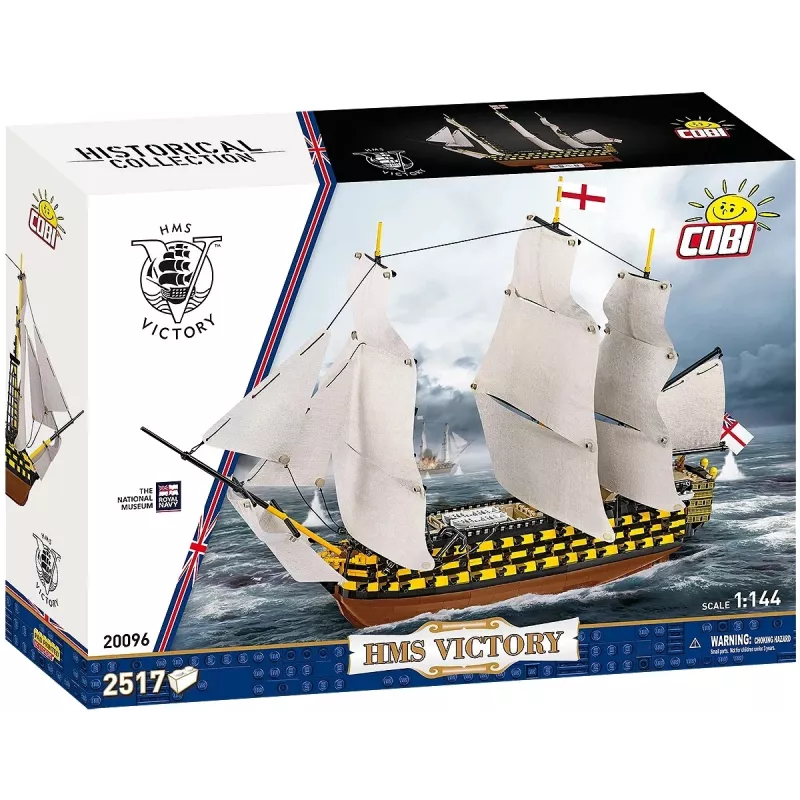 Conjunto de construção Cobi HMS Victory — 2.517 peças, modelo detalhado de navio à vela histórico