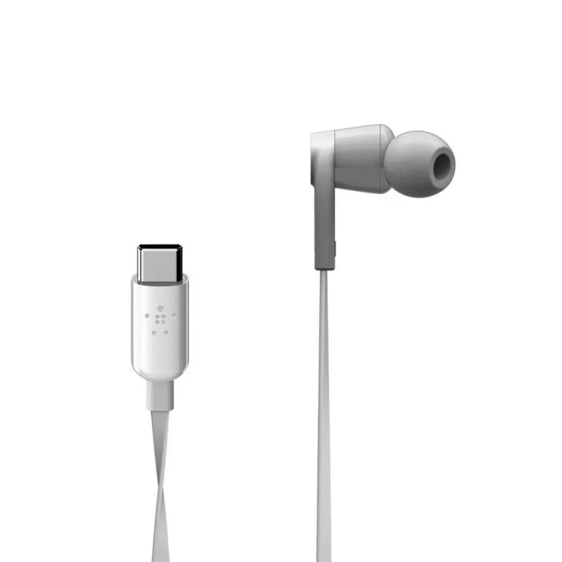 Auscultadores Belkin ROCKSTAR USB Type-C branco
