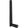 Delock 88339 antena Wi-Fi 802.11 b/g/n, RP-SMA, 2 dBi, omnidirecional, com articulação basculante, preta