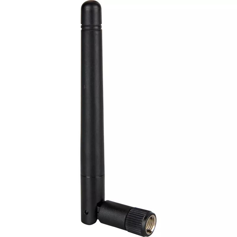 Delock 88339 antena Wi-Fi 802.11 b/g/n, RP-SMA, 2 dBi, omnidirecional, com articulação basculante, preta