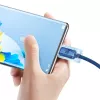 Cabo Baseus Crystal Shine USB para USB-C, 100W, 2m (azul)