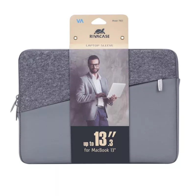 Capa Rivacase 7903 33,8 cm (13,3 polegadas) cinzenta