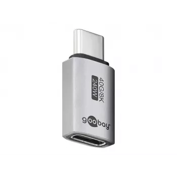 Adaptador USB-C Goobay reto USB4 - macho > fêmea (74447)