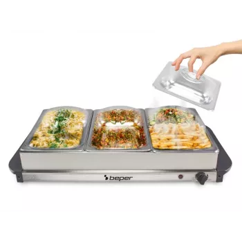Placa de cozinha Beper P101TEM002, 2 zonas de cozedura, controlo tátil