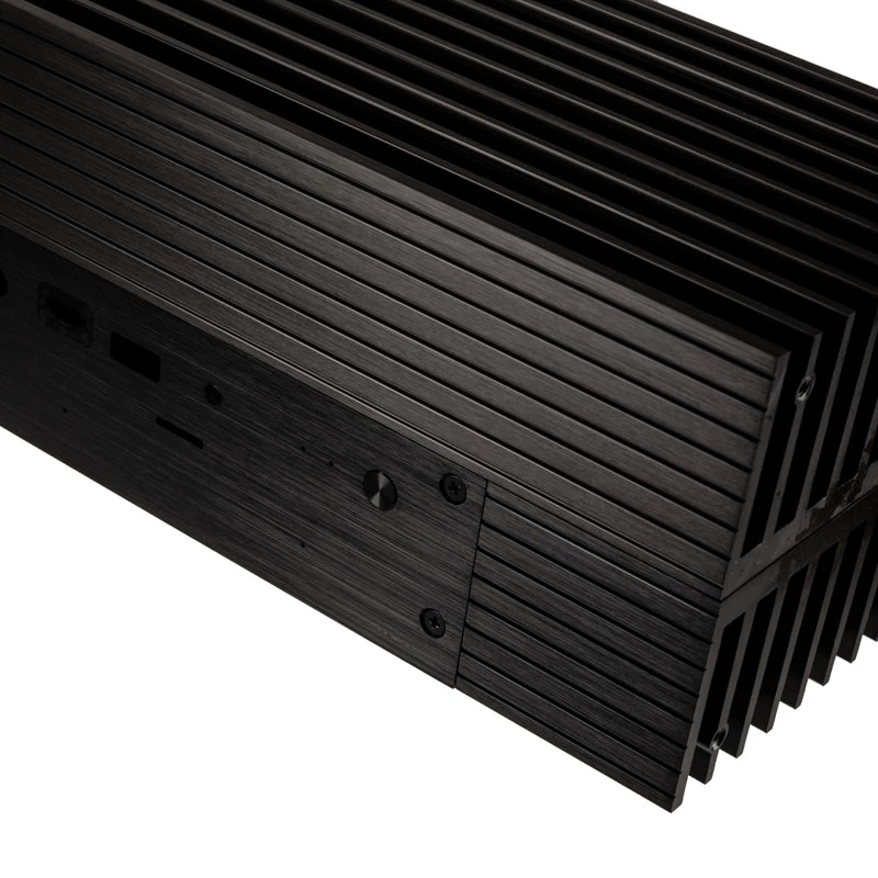 Akasa Turing A50 MKII - Ultra Small Form Factor (USFF) - PC - preto - alumínio - escritório doméstico - Kensington