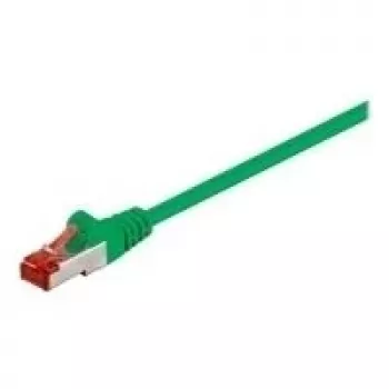 Cabo de rede CAT 6 Wentronic Goobay, S/FTP (PiMF), verde, 10 m - LSZH sem halogéneos, cobre (68294)