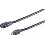 Cabo FireWire ShiverPeaks 77311 — ficha IEEE 1394b de 9 pinos, ligação de dados de alta velocidade