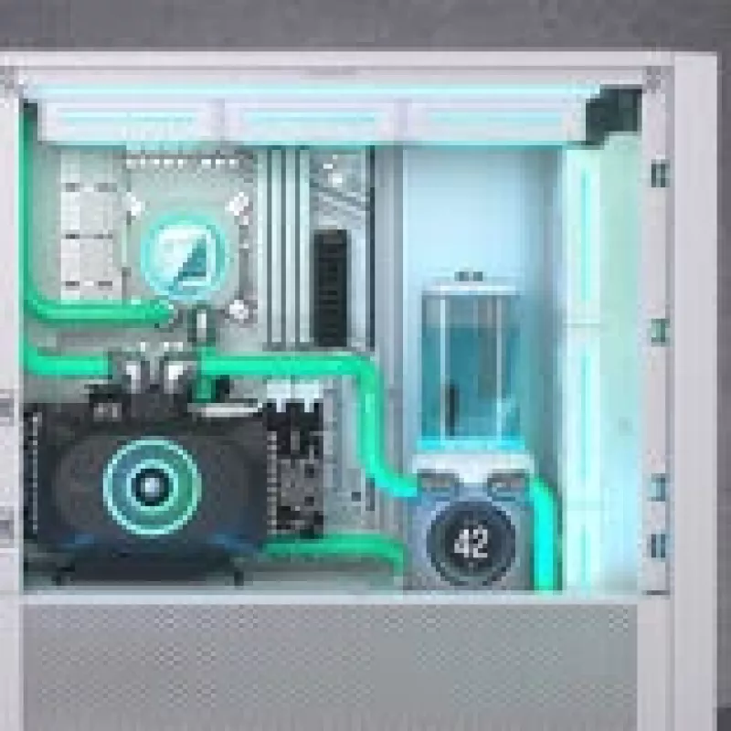 Corsair iCUE LINK XD6 RGB Elite LCD Combo de bomba/reservatório, branco
