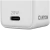 Carregador CANYON CU20C GaN 20W 1xPD UE branco