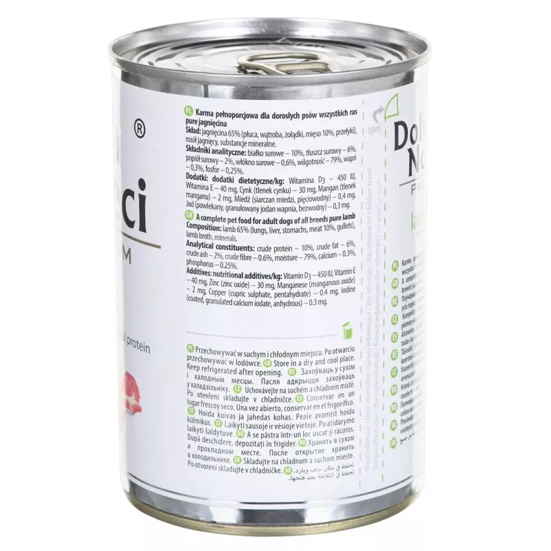 Dolina Noteci Premium Cordeiro puro - comida húmida para cães - 400g