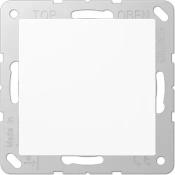 JUNG A 594-0 WW tampa cega com anel de suporte, branco alpino