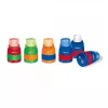 Afia Colorino 65269PTR 2 em 1 com borracha — afia manual de dois furos com borracha integrada