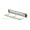 Patch panel LANBERG PPKS-9212-B 12 portas 1U 10 polegadas FTP