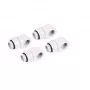 Conector em L de compressão Alphacool 17619 G1/4 macho para fêmea rotativo, branco