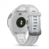 Smartwatch GARMIN Forerunner 165 — GPS, AMOLED 1,2 polegadas, 4 GB, 5 ATM, 11 dias de bateria, Caixa cinzenta, Bracelete branca