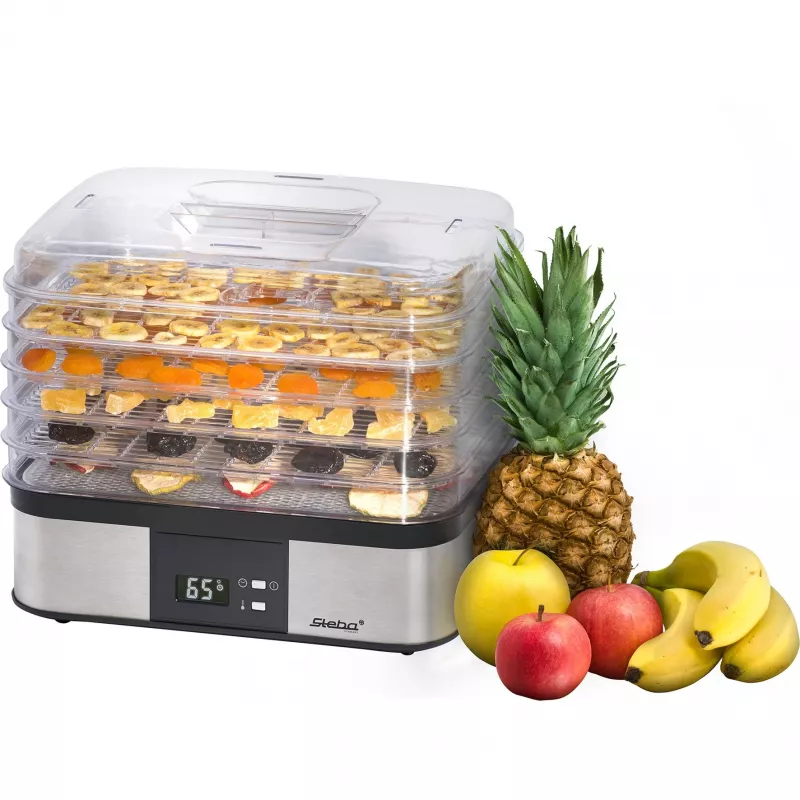 Steba ED 5 Desidratador de alimentos, 350 W, Aço inoxidável/Preto