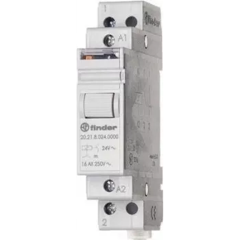 Interruptor de impulso Finder para calha DIN 1 unid. 20.21.9.012.4000 1 contacto de fecho 12 V/DC 16 A 4000 VA (20.21.9.012.4000)