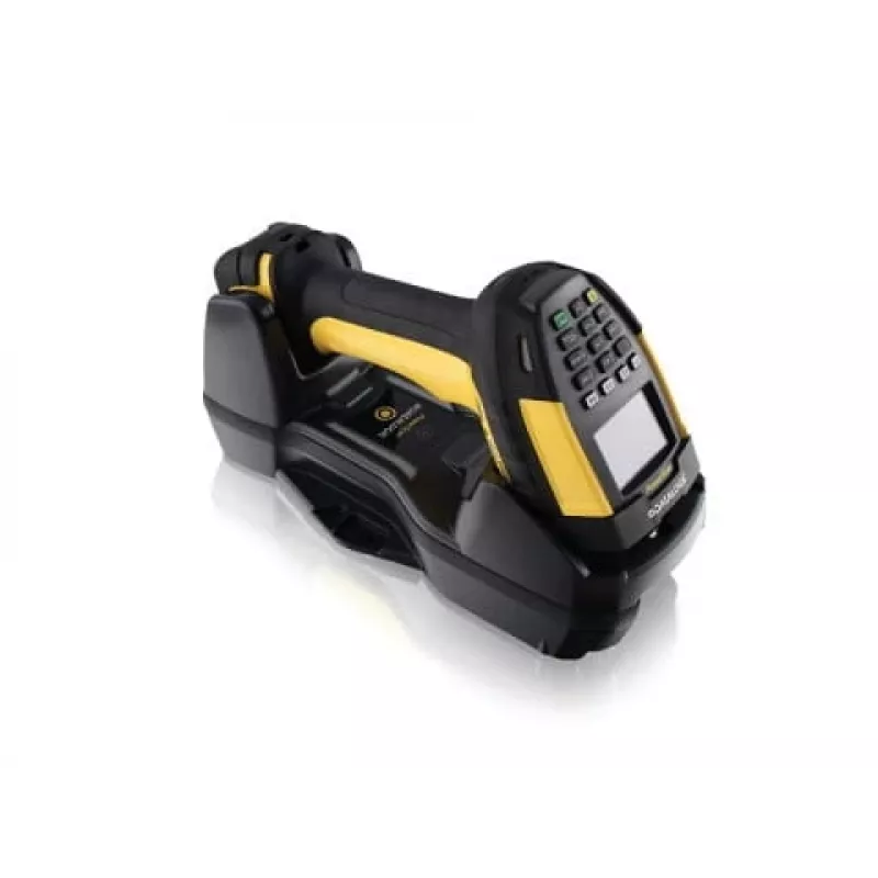 Leitor de códigos de barras portátil Datalogic PM9600-DKAR433RK10 1D/2D Sem fios Preto Amarelo