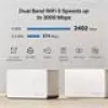 Router MERCUSYS Halo H85X Dual-Band Wi‑Fi 6 (802.11ax), 2,4/5 GHz, até 2402 Mbit/s, 3 portas LAN, branco (pack de 3)