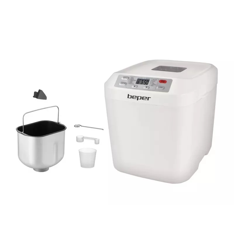 Máquina de fazer pão Beper BC.130 – 550 W, 12 programas, pães de 600–900 g