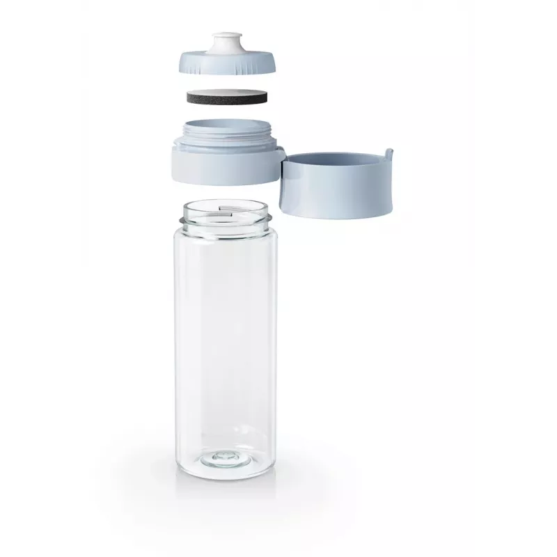 Garrafa com filtro BRITA Vital azul-pastel 600 ml com 2 filtros MicroDisc, sem BPA, apta para máquina de lavar louça