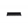 Patch panel 19 polegadas 24 portas, CAT6, S/FTP, 1U, gestão de cabos, preto (completo)