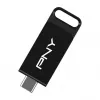 PNY Elite, 128 GB, USB Type-C, 3.2 Gen 1 (3.1 Gen 1), 120 MB/s, Dia, Preto