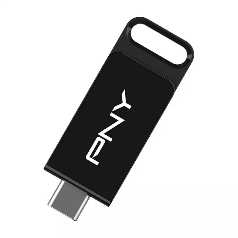 PNY Elite, 128 GB, USB Type-C, 3.2 Gen 1 (3.1 Gen 1), 120 MB/s, Dia, Preto