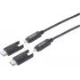 Cabo de ligação HDMI de fibra ótica SpeaKa Professional ficha HDMI-A macho para HDMI-Micro-D (SP-13597804)