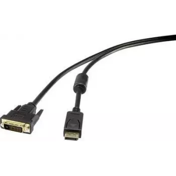 Cabo de vídeo DisplayPort para DVI-D Dual-Link Renkforce 1404070, 1,8 m