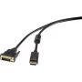 Cabo de vídeo DisplayPort para DVI-D Dual-Link Renkforce 1404070, 1,8 m