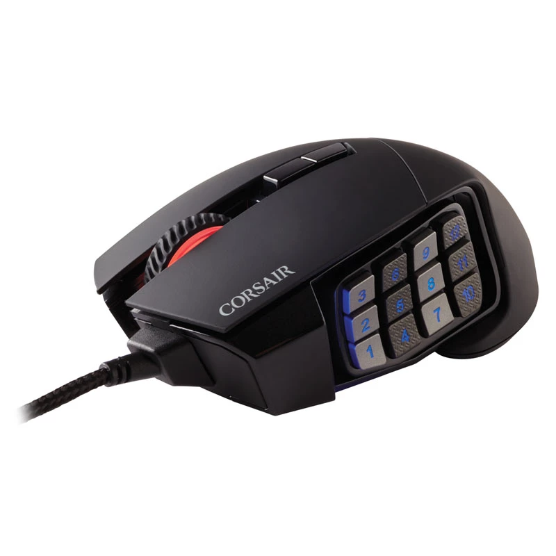 Rato de gaming Corsair Scimitar RGB Elite, ótico, com fios, 17 botões, 18000 dpi, preto