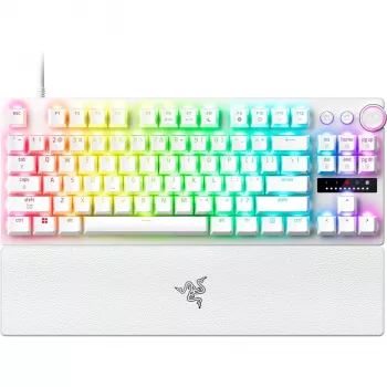 Razer Huntsman V3 Pro Tenkeyless 8KHz | Teclado gaming | Com fios | US | Branco | Razer Analog Optical Switch Gen-2