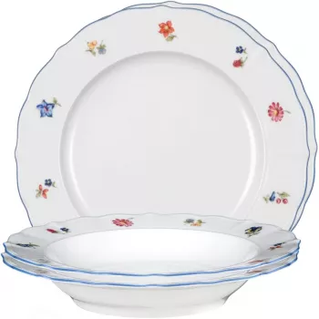 Serviço de mesa Seltmann Weiden 12 peças porcelana branco